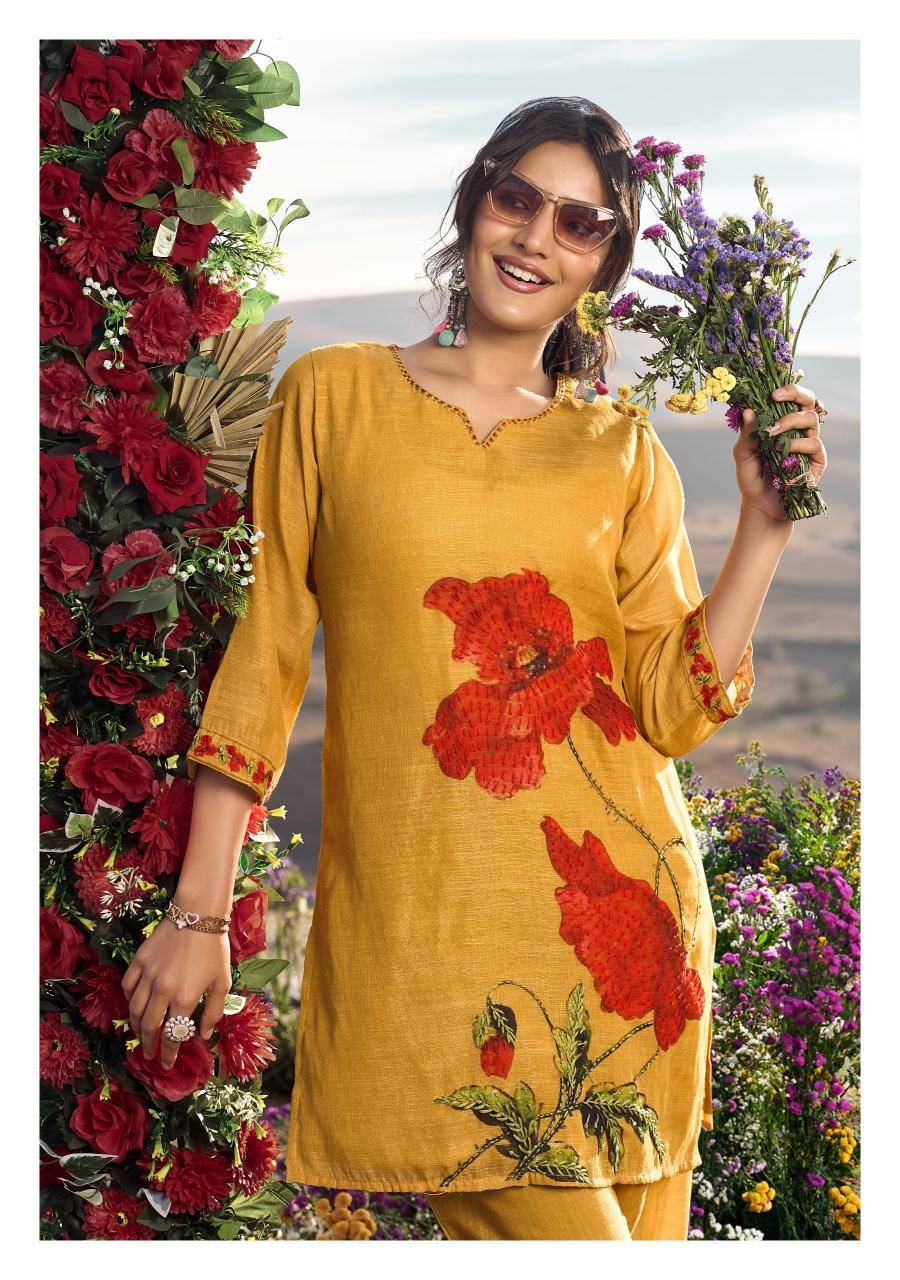 Anju fabrics royal peacock coord set Kurtis for sale in Mumbai